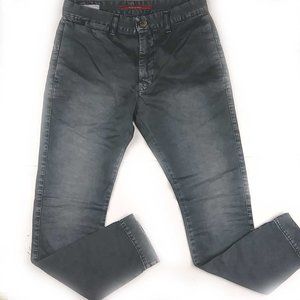 NWT Ex-J HiTech Straight Leg Gray/Faded Black Ankle Jeans Size 29/28 Italy